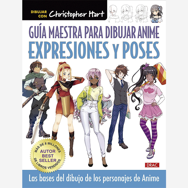 Guía maestra para dibujar anime. Expresiones y poses