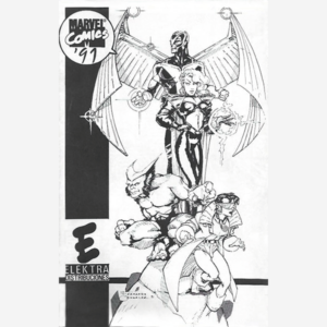 Elektra distribuciones Marvel Comics ´91