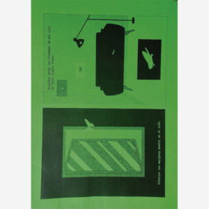 Interior con mariposa muerta